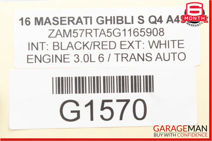 14-17 Maserati Ghibli Front Right Door Window Regulator Switch Control Module