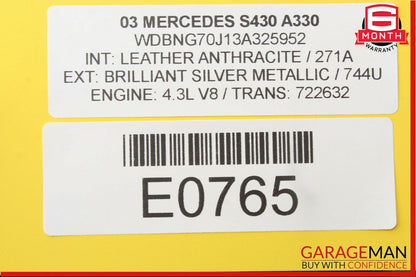 00-06 Mercedes W220 S430 CLK500 CL500 Antenna Amplifier Booster Module Unit OEM