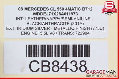 07-14 Mercedes W216 CL550 S400 CL63 AMG Rear Trunk Lid Latch Lock Actuator OEM