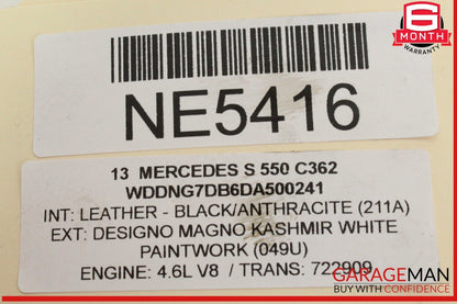 11-20 Mercedes W221 S550 SL450 CLS63 AMG Engine Motor Vacuum Pump Unit OEM
