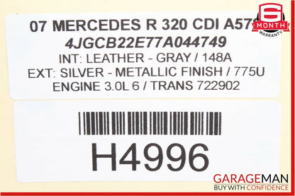 06-12 Mercedes W251 R320 R500 Rear Left Side Lower Suspension Control Arm OEM