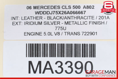 03-09 Mercedes W219 CLS500 E350 E500 Front Left Side Door Mirror Control Switch
