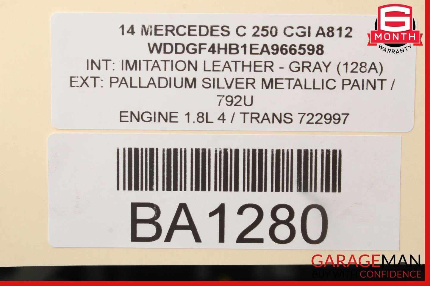 12-15 Mercedes W204 C250 SLK250 1.8L M271 Engine Throttle Body 2661410525 OEM