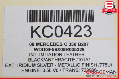 08-14 Mercedes W204 C250 C300 Front Right Side Exterior Door Handle OEM
