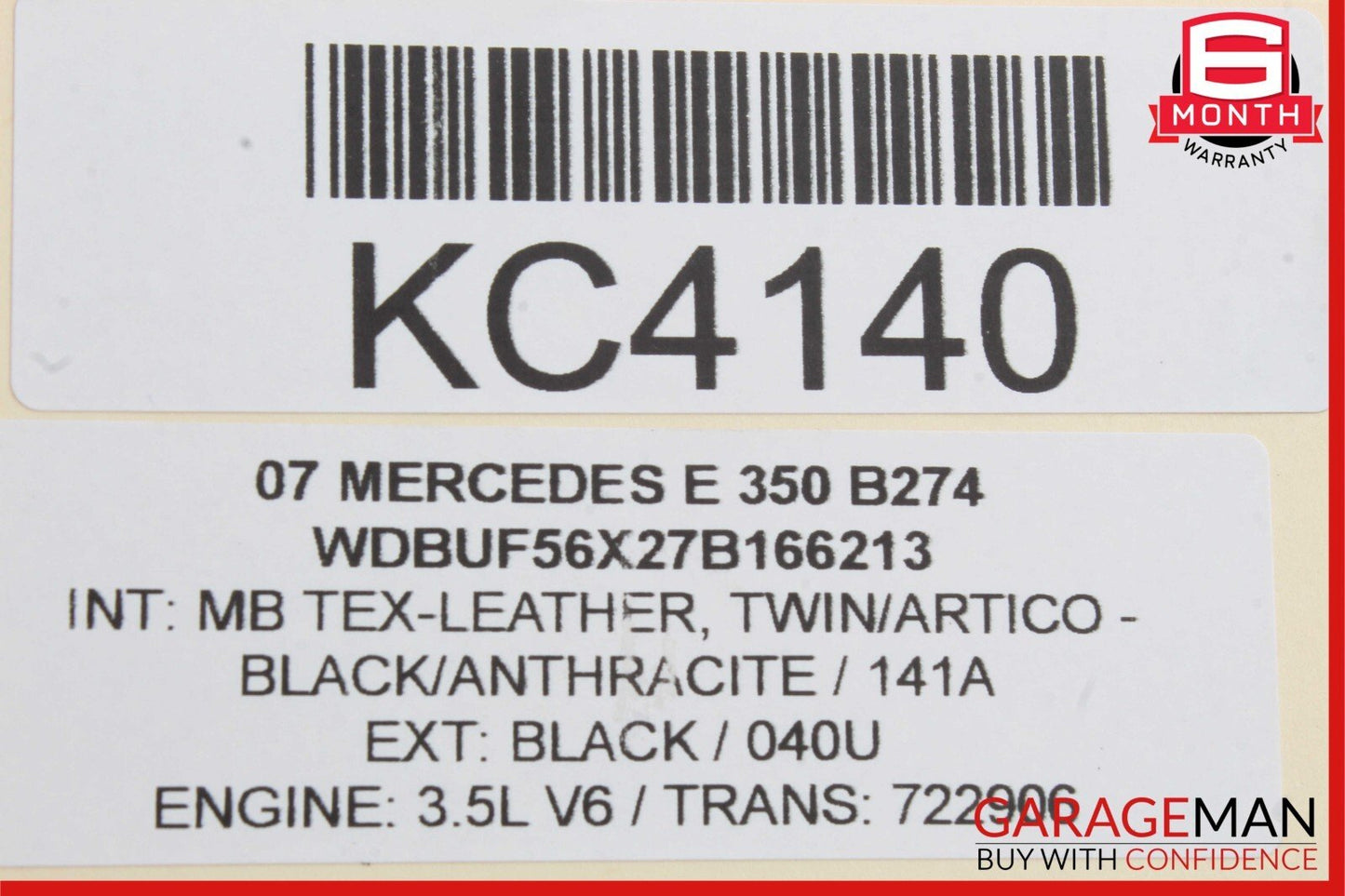 07-09 Mercedes W211 E350 E63 AMG Rear Left & Right Door Audio Sound Speaker Set