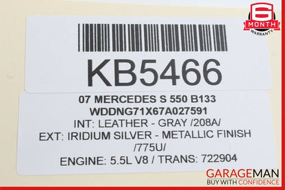 07-13 Mercedes W221 S550 S600 S63 AMG Bluetooth Control Module 2218207485 OEM