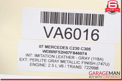 01-09 Mercedes W203 C230 CLK350 Headlight Headlamp Control Switch Gray OEM