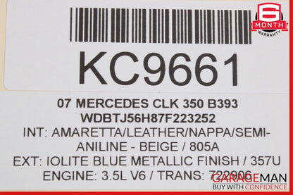 03-09 Mercedes W209 CLK350 CLK550 Front Right Side Door Lock Latch Actuator OEM