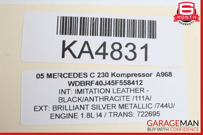 01-07 Mercedes W203 C230 Kompressor Rear Left Side Door Control Module Unit OEM