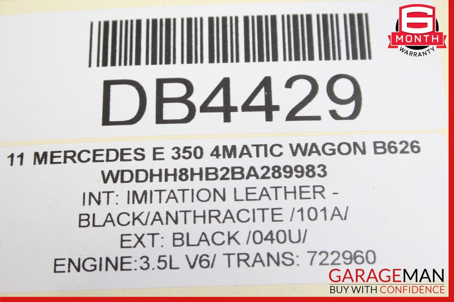 10-16 Mercedes W212 E350 E400 Wagon Top Upper Panoramic Sunroof Sun Roof Frame