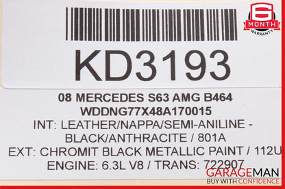 07-14 Mercedes W221 S550 CL550 S63 AMG A/C AC Heater Temp Climate Control Switch