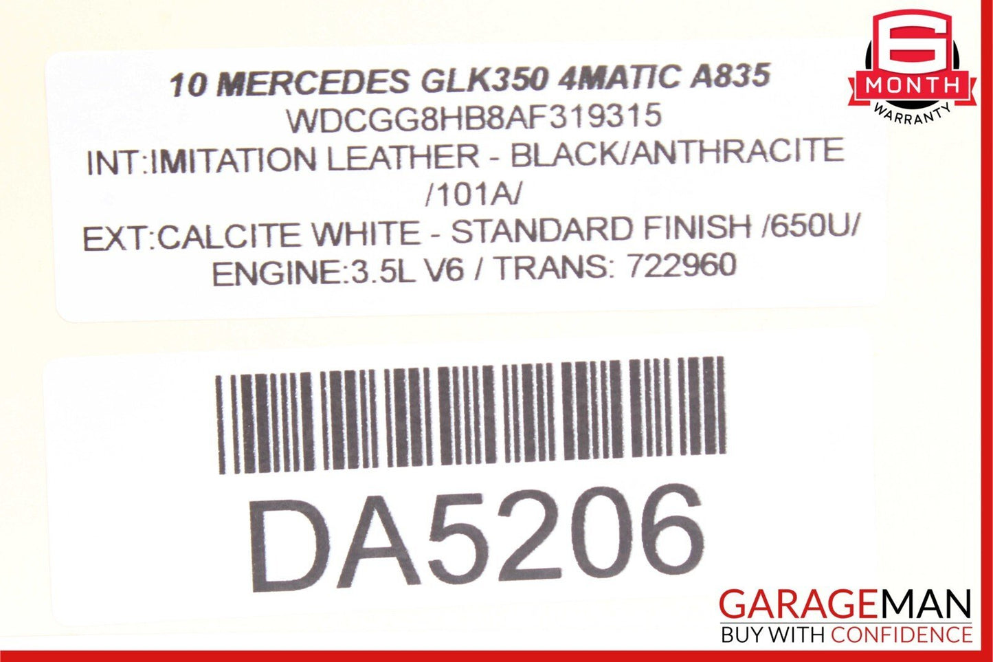 08-16 Mercedes X204 GLK350 C300 C350 Rear Right Side Door Lock Latch Actuator