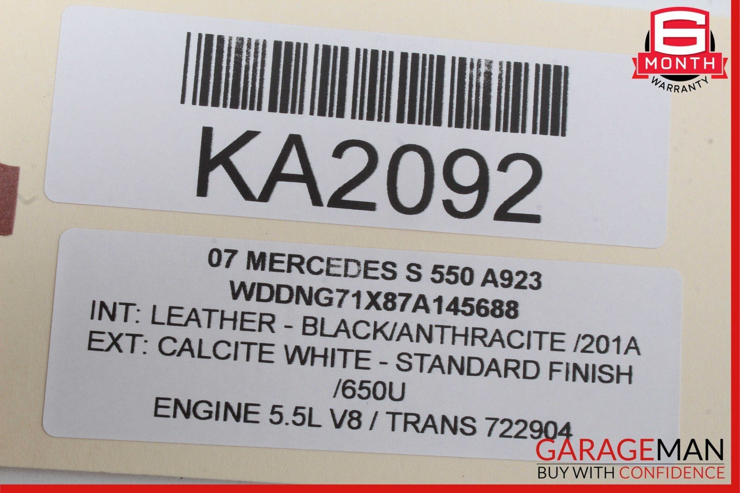 07-13 Mercedes W221 S63 S550 Rear Left Door Lock Latch Actuator Keyless Go OEM