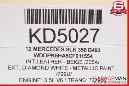 12-20 Mercedes R172 SLK250 SLC300 CLA250 Right Side Exterior Door Handle OEM