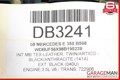 07-09 Mercedes W211 E350 E320 Front Right Lower Bottom Seat Cushion OEM