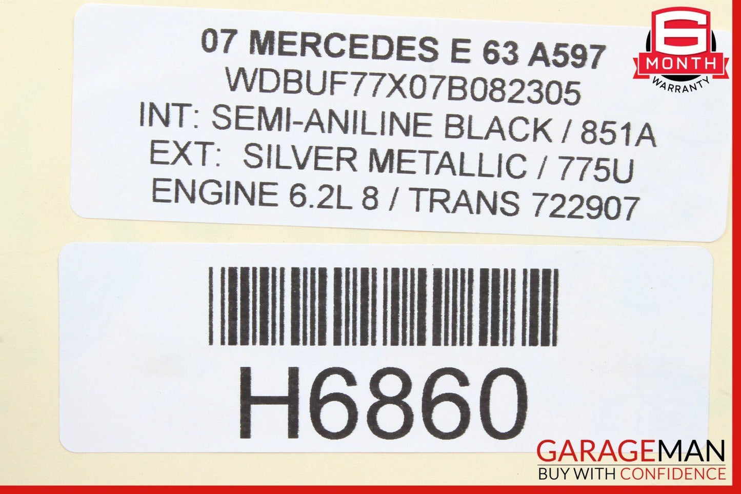 03-11 Mercedes SL500 E63 AMG Rear Left / Right Suspension Lower Control Arm