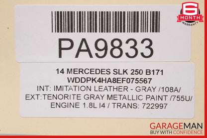 12-20 Mercedes R172 SLK250 SLK350 Front Right Side Exterior Door Shell OEM