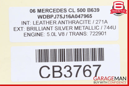 00-06 Mercedes W215 CL500 S500 Rear Right / Left Side Upper Control Arm