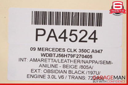 05-09 Mercedes W209 CLK350 Engine Motor Cooling Radiator OEM