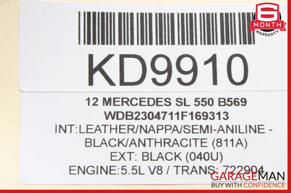 03-12 Mercedes R230 SL550 CL500 Front Left Driver Door Window Regulator Motor