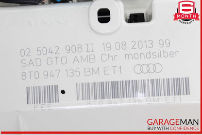 13-16 Audi A4 SQ5 Front Upper Overhead Dome Reading Light Lamp 8T0947135BM OEM