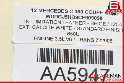 08-15 Mercedes W204 C250 C300 Rear Right / Left Suspension Upper Control Arm