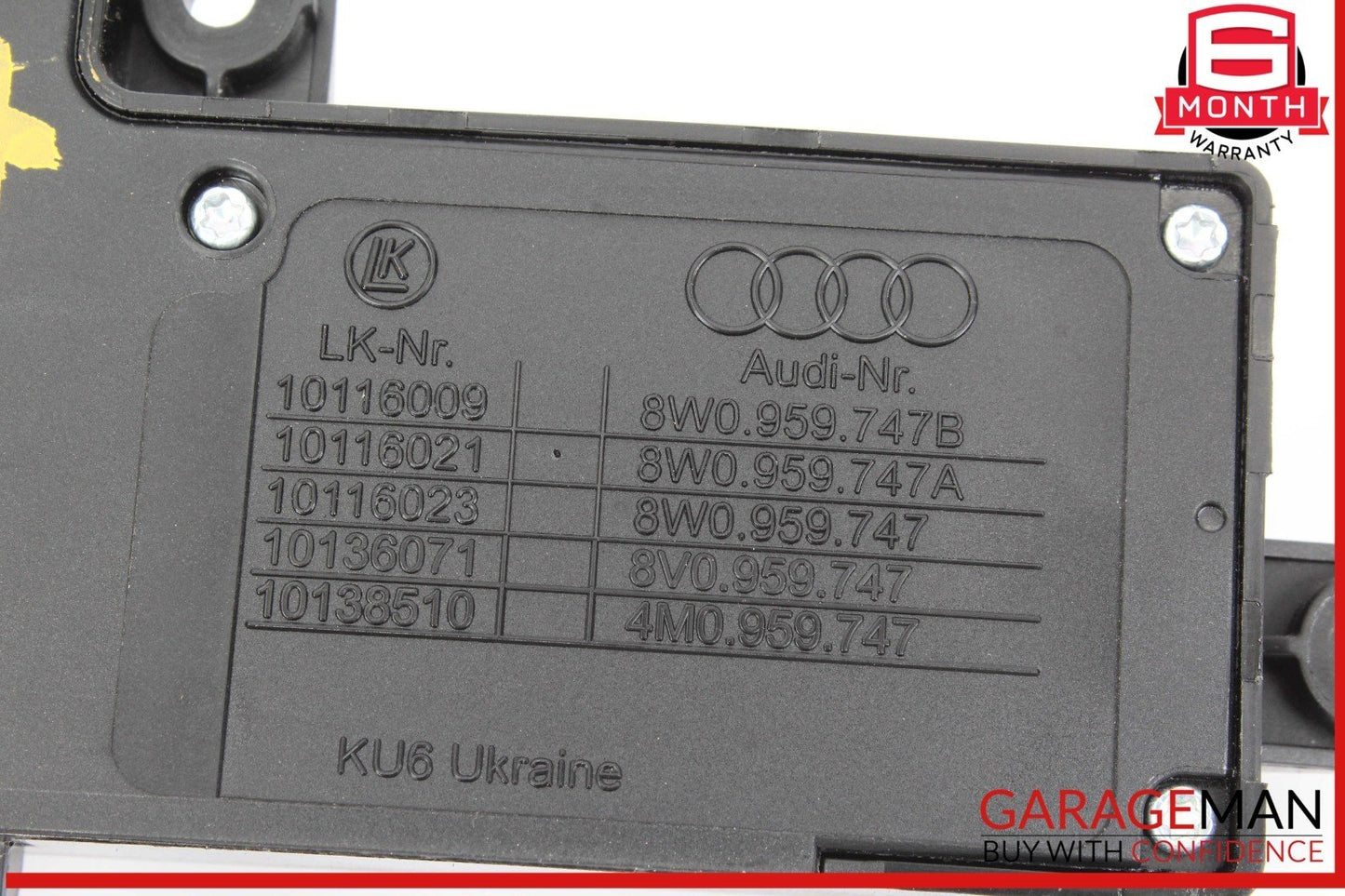 15-24 Audi Q7 A5 S3 A4 Front Left Driver Side Seat Adjustment Control Switch OEM