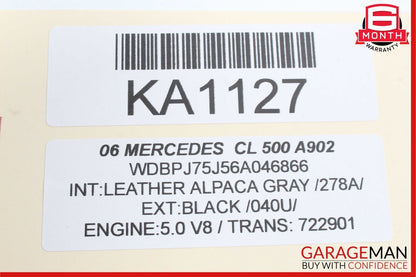 00-06 Mercedes W215 CL500 S55 AMG Front Left Side Exterior Door Handle Black OEM