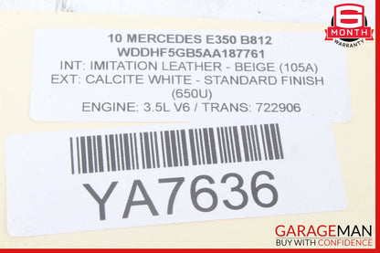 10-13 Mercedes W212 E350 E400 E550 Center Console Switch Trim Cover Bezel Wood