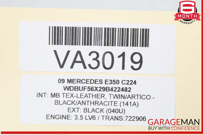 05-13 Mercedes W211 E350 ML350 Front Right Engine Timing Chain Cover Plate OEM