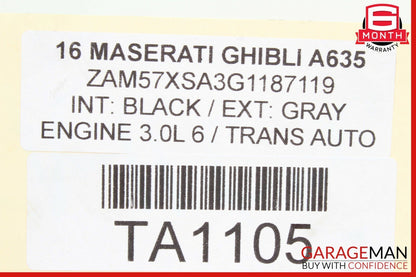 14-17 Maserati Ghibli Rear Left & Right Side Brake Rotor Disc Set of 2 Pc OEM
