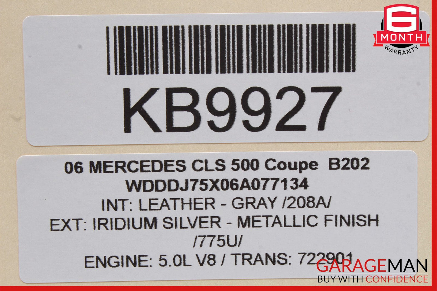 03-11 Mercedes W219 CLS550 E500 Center Ashtray Ash Tray Storage 2118204075 OEM