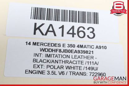 08-16 Mercedes W212 E350 Rear Left Door Lock Latch Actuator OEM
