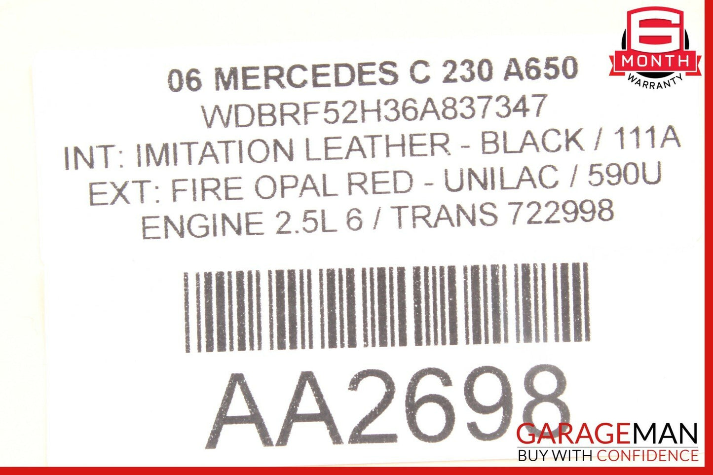 01-07 Mercedes W203 C55 AMG C230 Rear Right Side Door Controller Module Unit