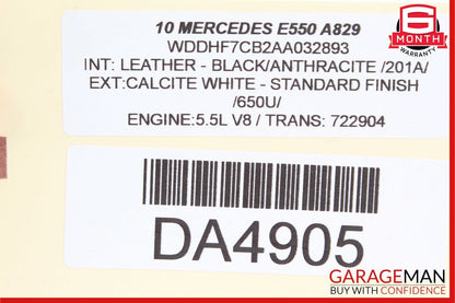 10-14 Mercedes W212 E550 C350 Front Left Driver Side Door Window Regulator Motor