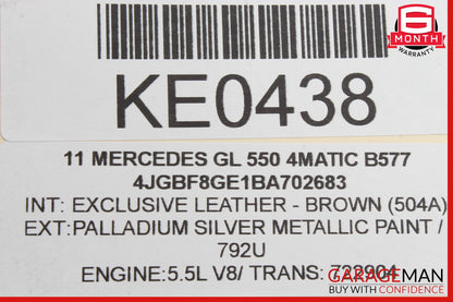 07-12 Mercedes X164 GL450 Complete Roof Rail Rack Cover Cap Set of 4 Pc OEM