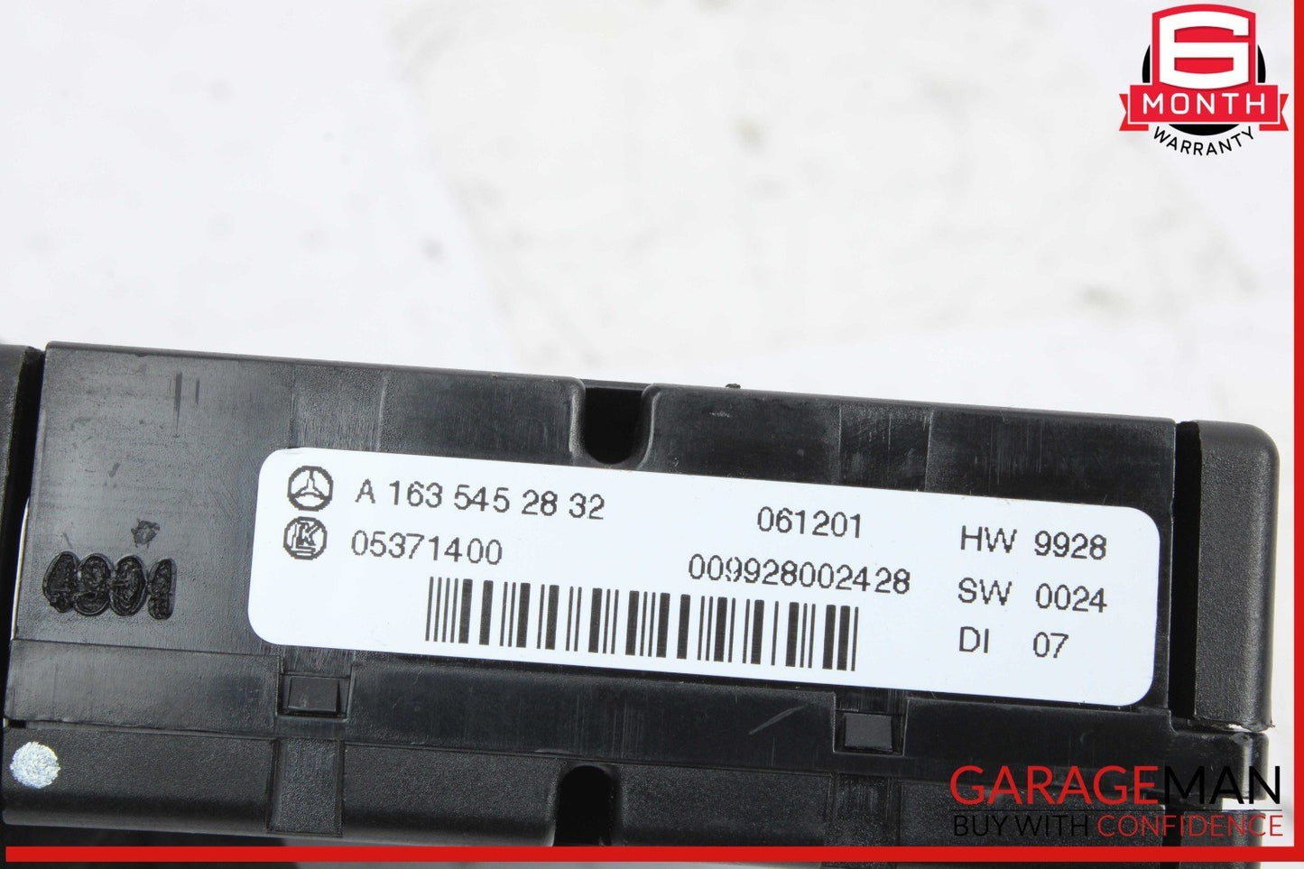 01-05 Mercedes W163 ML320 BCM Body Comfort Control Module Unit 1635452832 OEM