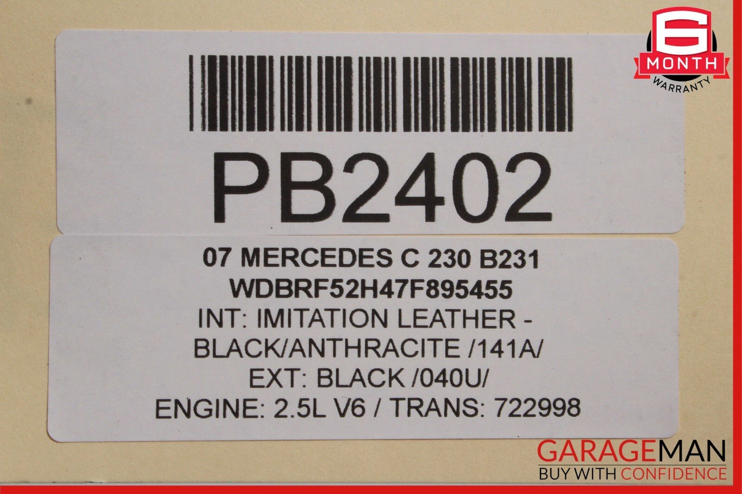 05-09 Mercedes W203 C230 CLK500 AC A/C Air Conditioning Cooling Condenser Assy
