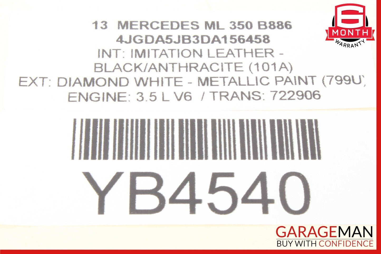 12-19 Mercedes W166 ML350 Rear Right or Left Side Half Axle Shaft OEM
