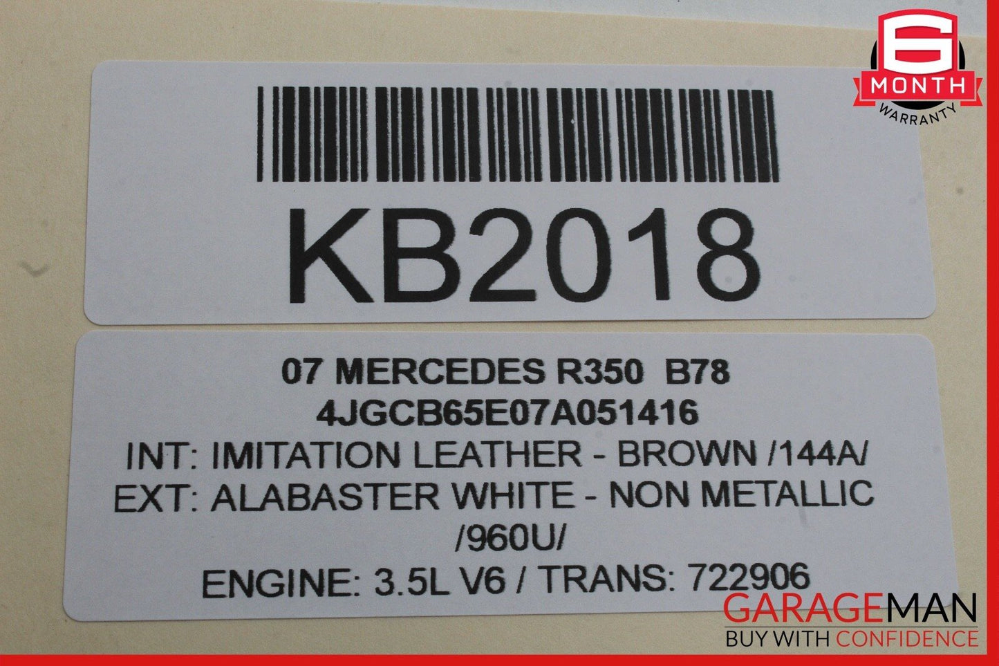 06-12 Mercedes W251 R350 R500 Rear Right Side Harman Kardon Pillar Speaker OEM
