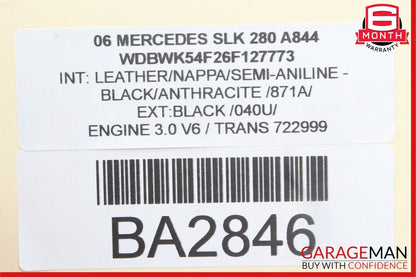 05-11 Mercedes R171 SLK350 SLK280 Front Left Side Door Lock Latch Actuator OEM