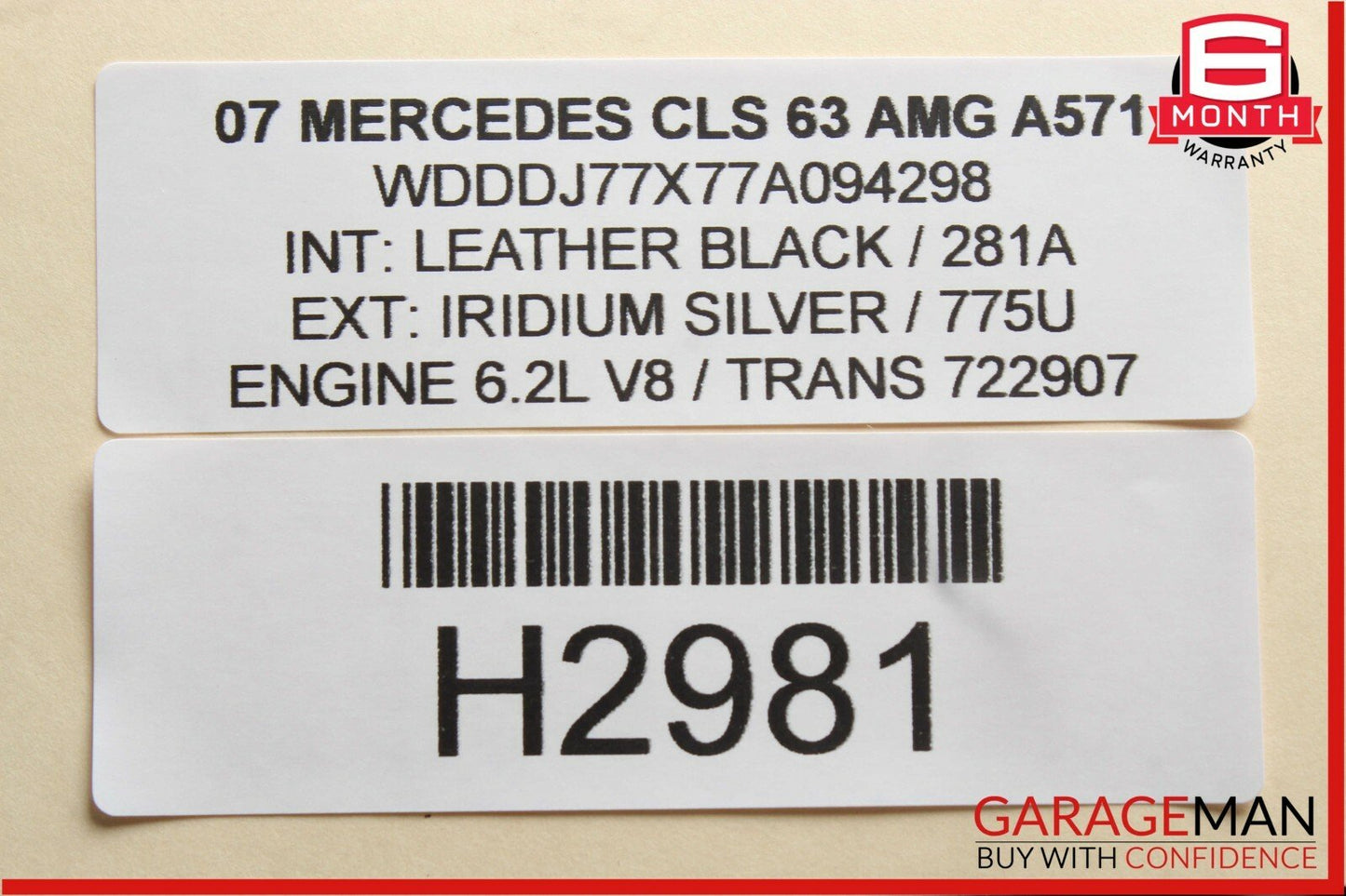 07-09 Mercedes CLS63 E63 ML63 AMG Fuel Pump Motor Control Module Unit