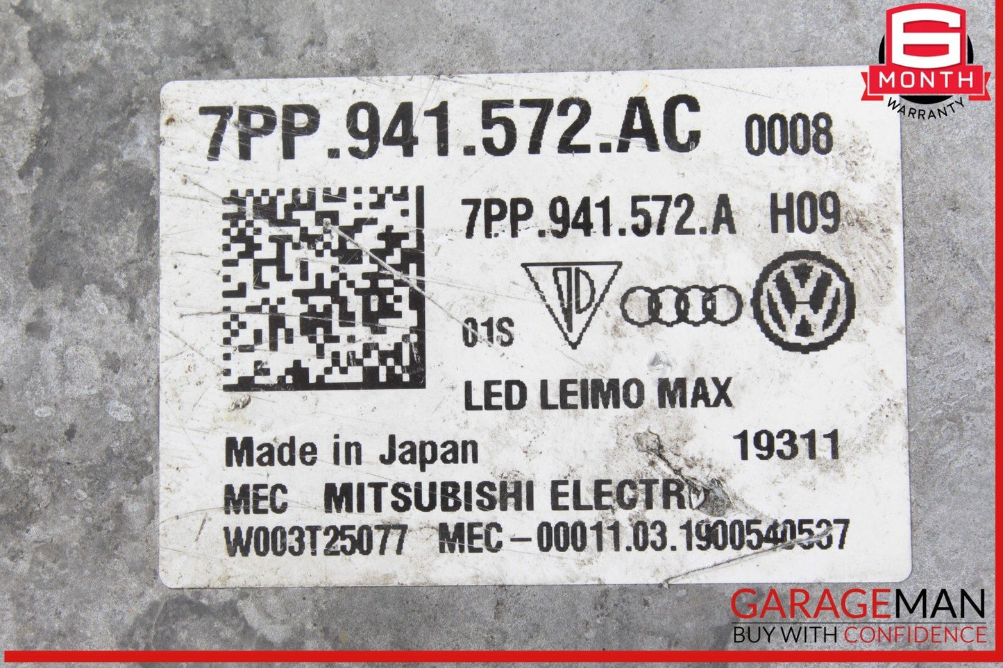 17-20 Audi S3 A3 Headlight Lamp Ballast Control Module DRL Bulb Module OEM