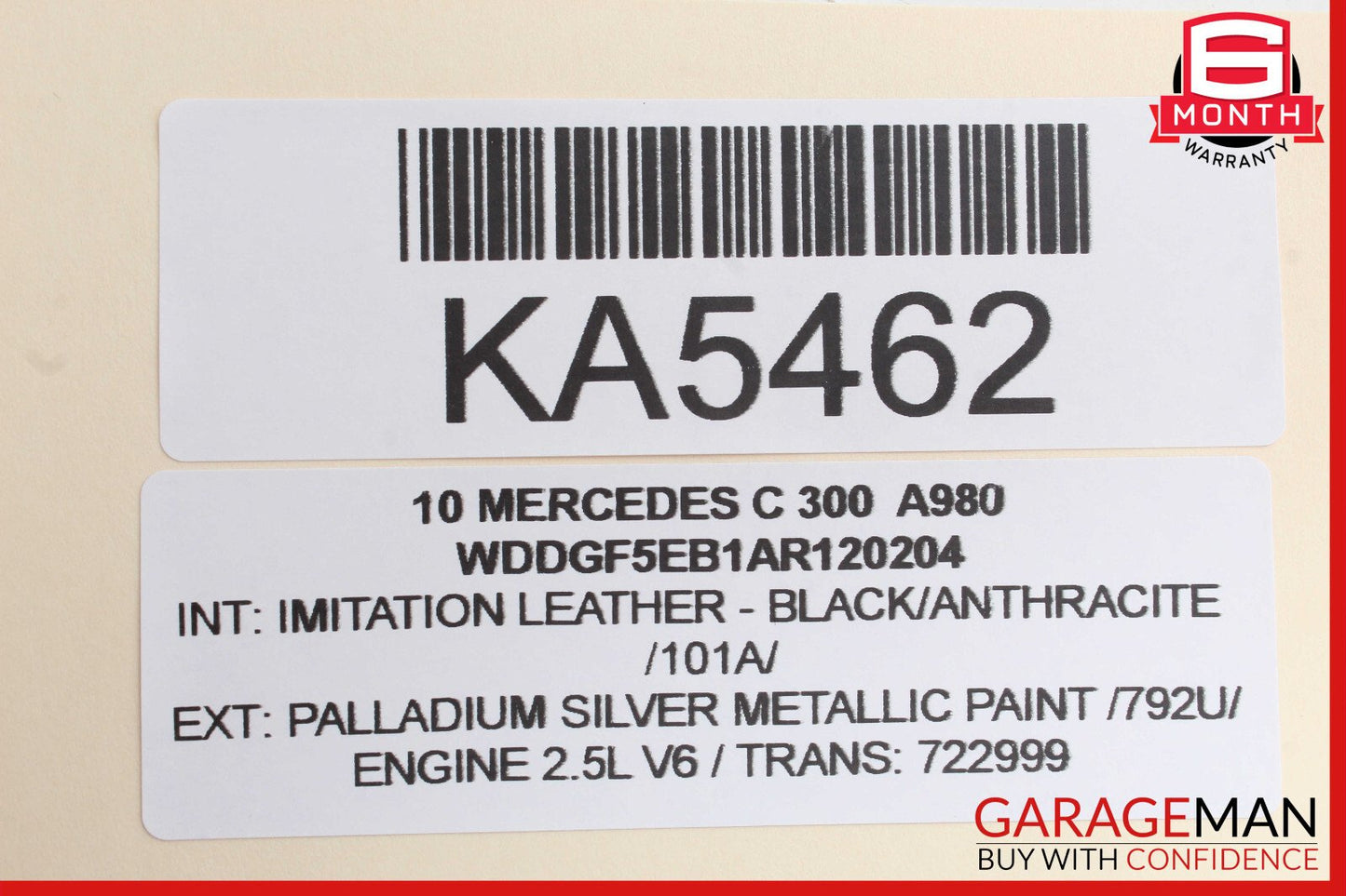 08-11 Mercedes W204 C300 C63 Rear Left Driver Side Exterior Door Handle OEM
