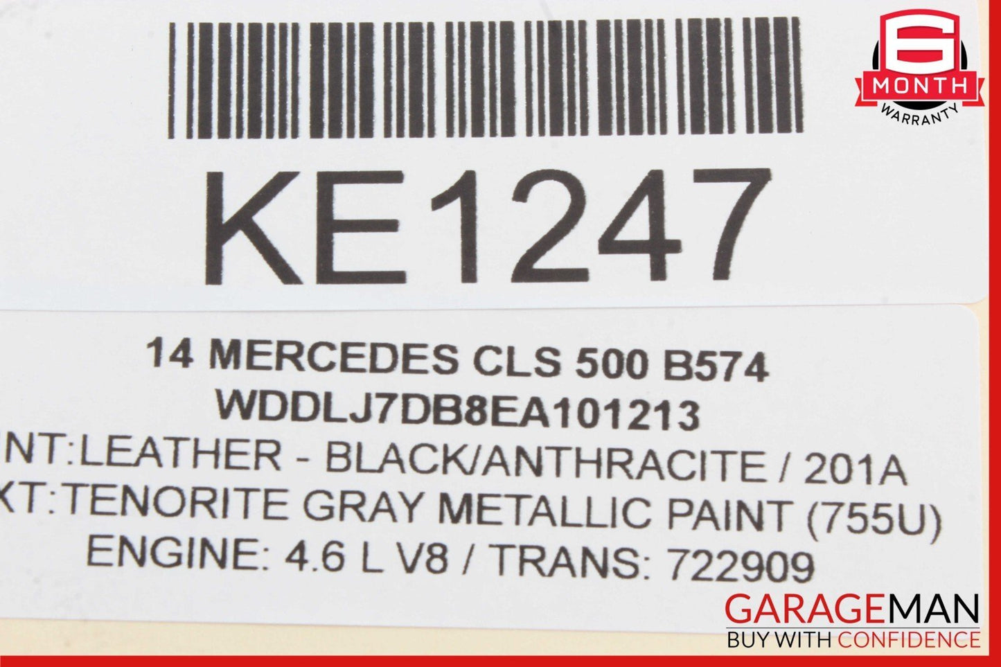 12-18 Mercedes CLS550 E550 Front Right / Left Engine Timing Chain Cover Plate