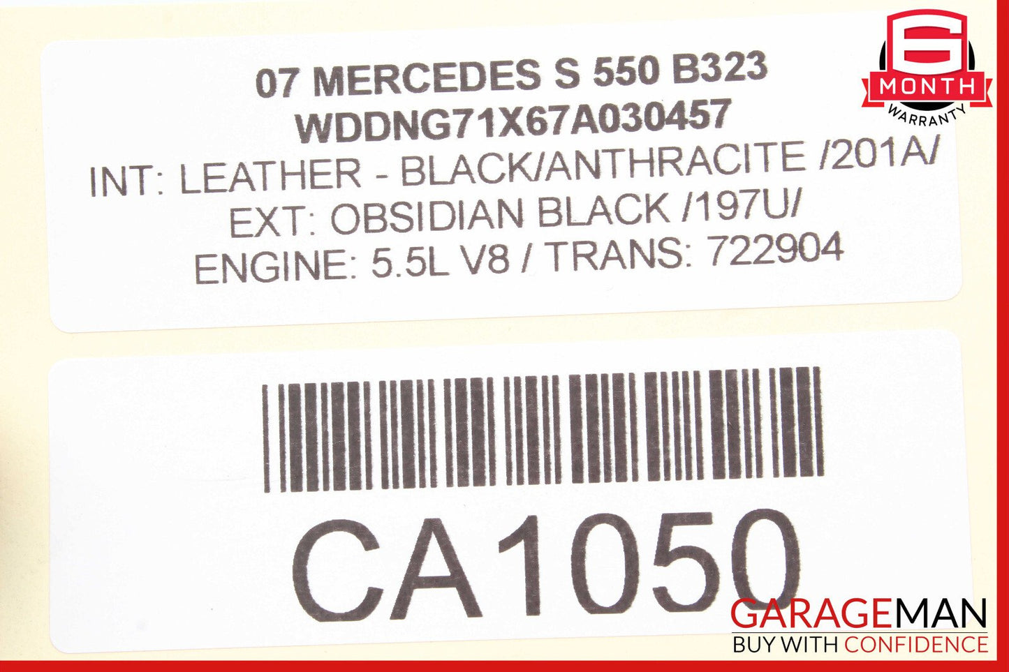 07-09 Mercedes W221 S550 S450 Brake Master Cylinder Power Booster 2214300030 OEM