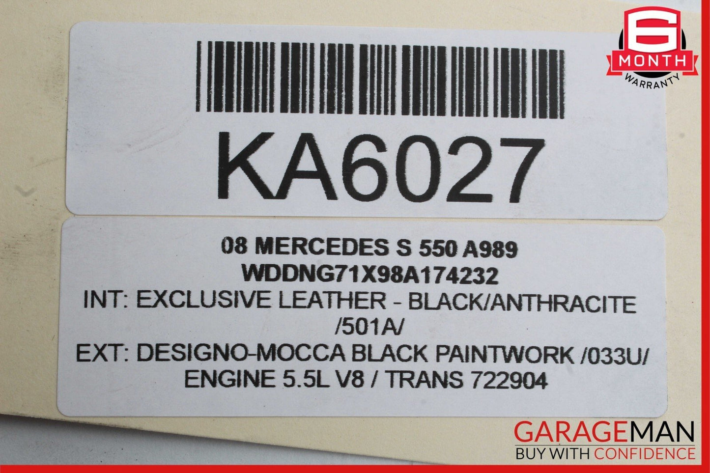 07-13 Mercedes W221 S450 S550 Rear Right Keyless Go Door Lock Latch Actuator