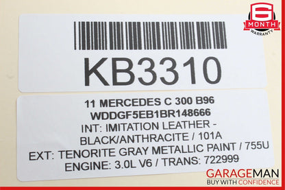 08-14 Mercedes W204 C300 Front Right Side Door Panel Tweeter Speaker Cover OEM