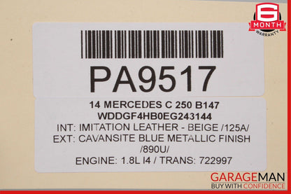 08-18 Mercedes W204 C250 E350 Engine Radiator Cooling Fan Motor Assembly OEM
