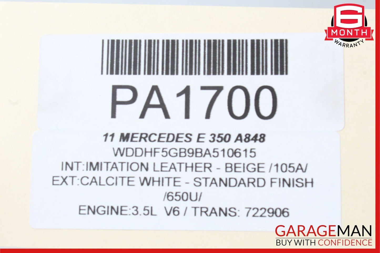 10-16 Mercedes W212 E350 Rear Left Driver Side Door Control Module 2129003906
